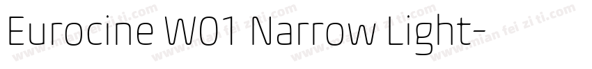 Eurocine W01 Narrow Light字体转换